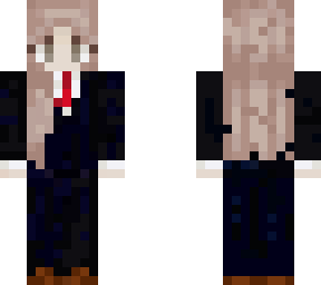 girl in a suit with a tie