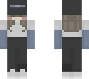 large bowler hat girl (blue ver)