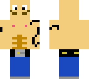mustache man with abs