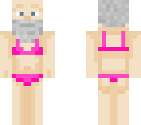 old man in a bikini