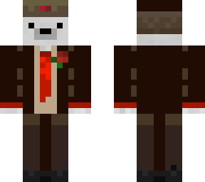 polar bear russian suit