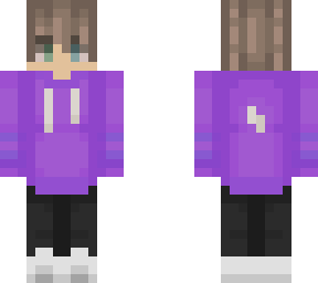 purple hoodie- hoodie off