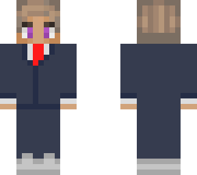 purpled in a suit