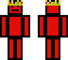 red guy with crown