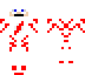 white with red flash