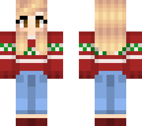 blonde christmas girl