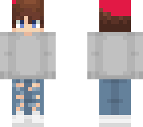 casual boy skin but with a christmas hat