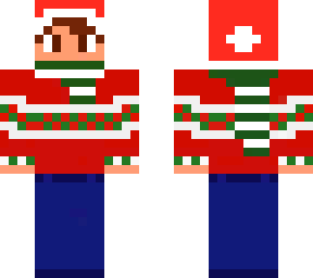 christmas sweater with scarf