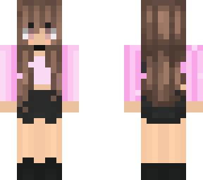 cute black and pink girl