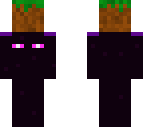 enderman carrying grass block