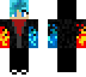 fire ice hoodie girl