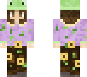 frog hat and flowers