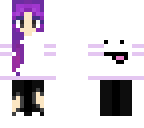 girl with purple hair