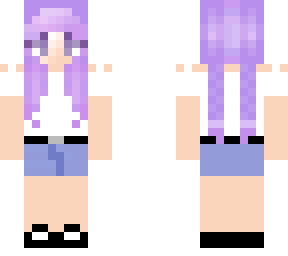 girl with purple hair