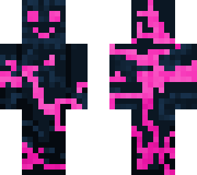 glowing pink