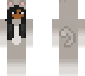 gray cat onesie girl