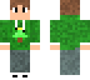 green hoodie minecraft player cristmans edition