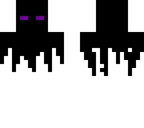 Half enderman | Minecraft Skin