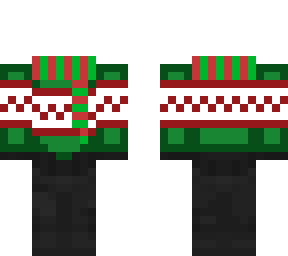 headless christmas sweater