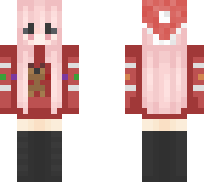 itsjustoriah christmas skin with hat