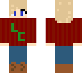 me in a weaselly christmas sweater edit
