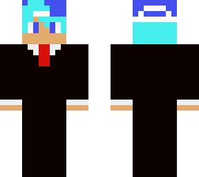 my skin with blue hair