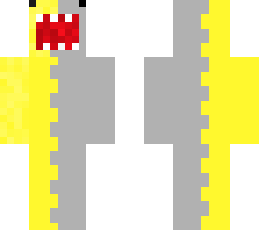 neon yellow and grey monster
