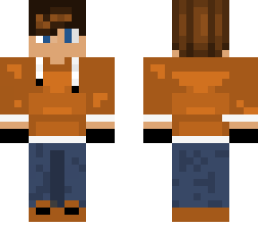 orange hoodie