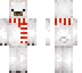 polar bear red scarf skeleton muscles