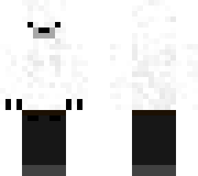 polar bear with pants on