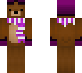 purple beanie bear