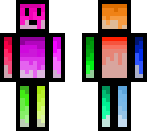 rainbow drip man
