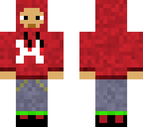 red hoodie