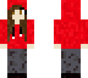 red hoodie girl
