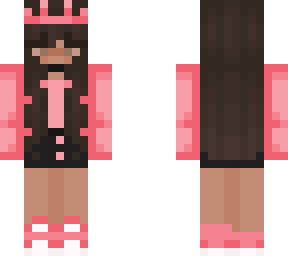 reddish-pink crown