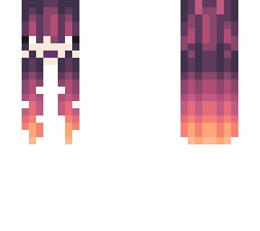 sun girl wth sunset hair