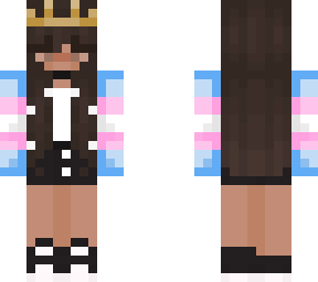 trans flag crown