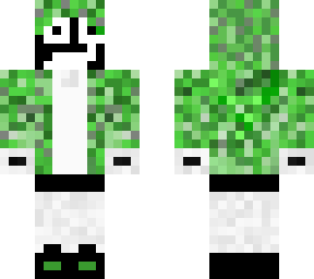 wd gaster in a creeper hoodie