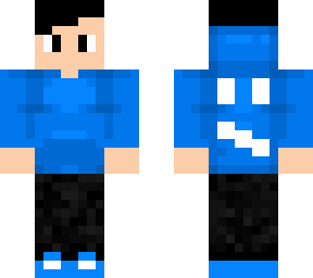 blue hoodie