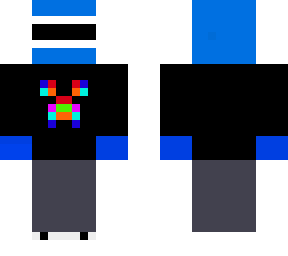 blue power ranger in creeper hoddie