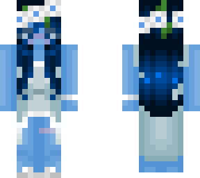 blue themed girl