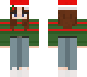 brown hair blue eye'd girl (christmas edition)