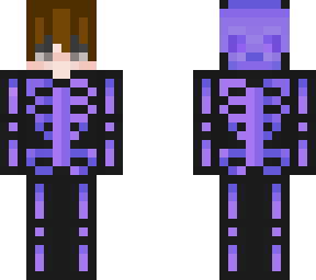 brown hair skelloton