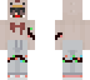 chicken suit, but with sweatpants (christmas edition)