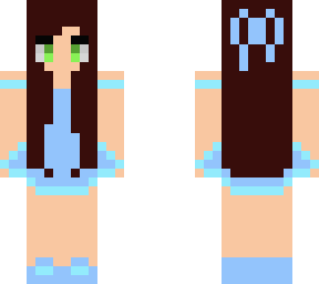 cute blue lady