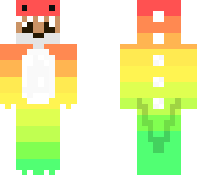 dingo in rainbow dinosaur costume