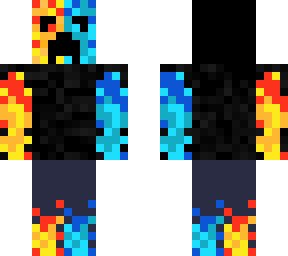 fire ice hoodie creeper girl
