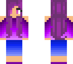 girl with purple hair