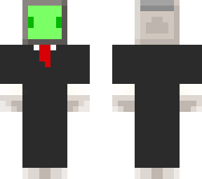 hypixel bedwars npc skin in a tuxedo - green