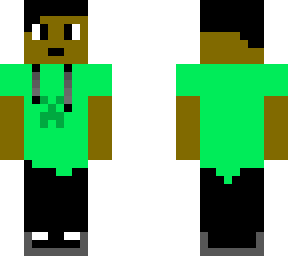 minecraft boy with creeper shirt